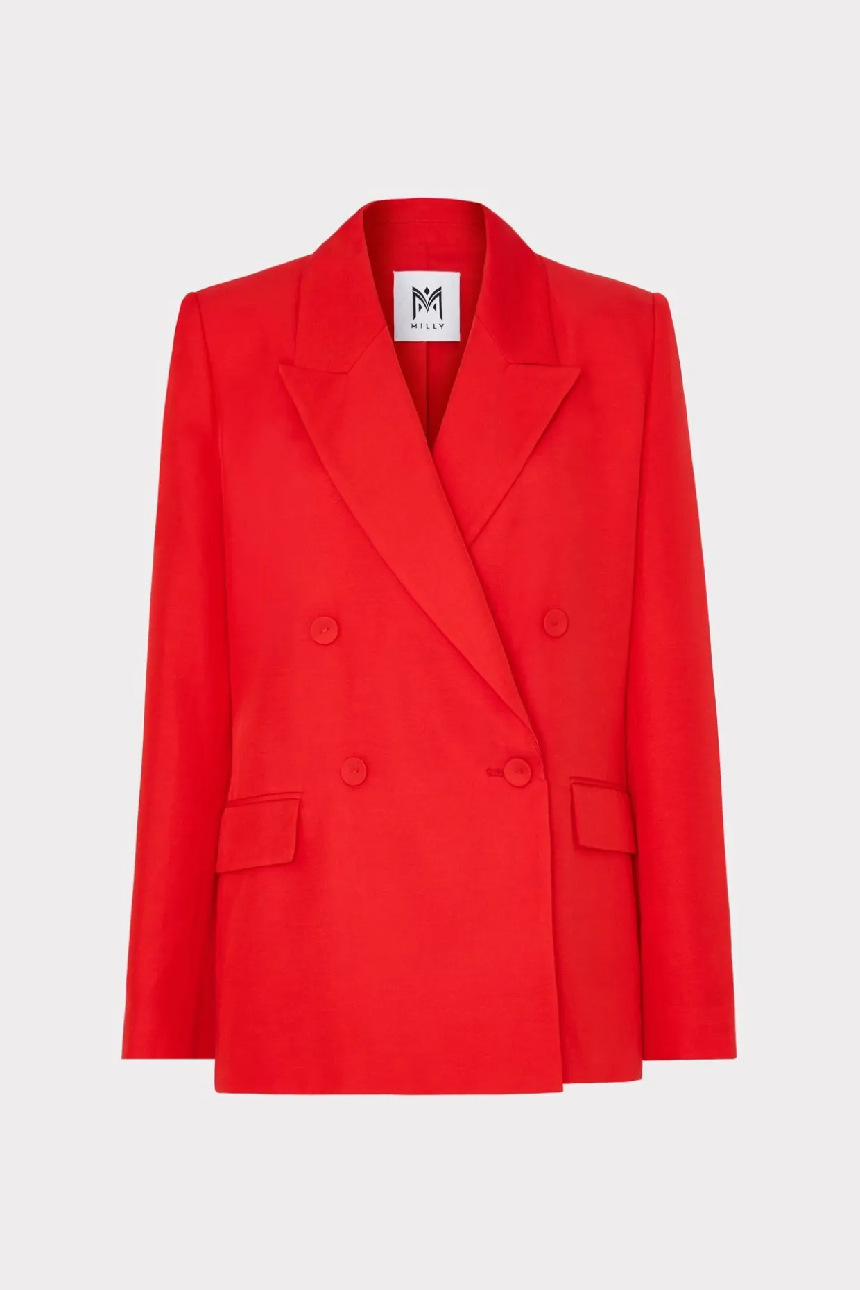 abbi_double_breasted_blaz_0.webp Coats & Jackets-MILLY Abbi Double Breasted Blazer Red
