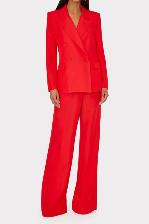 abbi_double_breasted_blaz_1-2.webp Jumpsuits & Rompers-MILLY Abbi Double Breasted Blazer Red