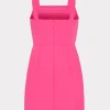 Cocktail Dresses-MILLY Adella Cady Mini Dress Pink