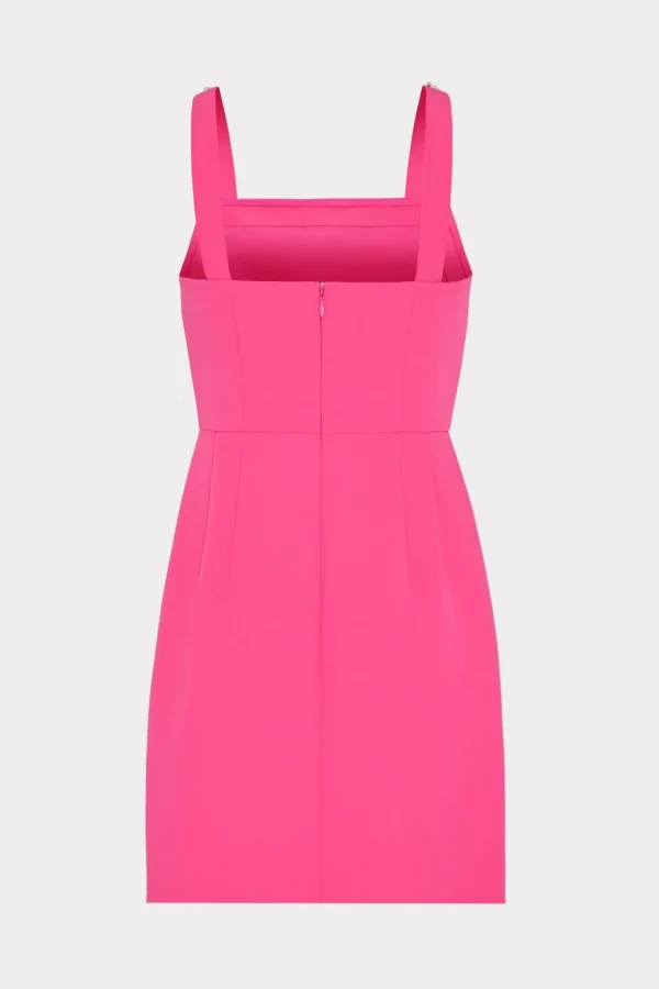 Cocktail Dresses-MILLY Adella Cady Mini Dress Pink
