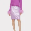 Jumpsuits & Rompers-MILLY Adley Sequin Skirt Purple