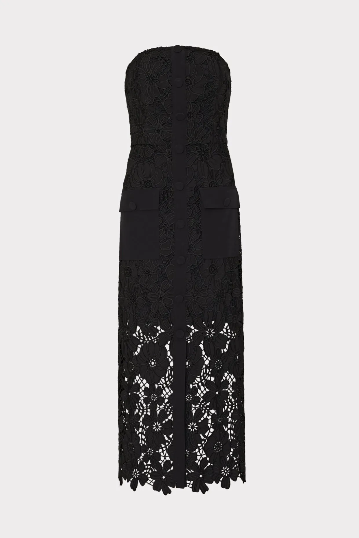 adrienne_roja_lace_midi_d_0.webp Jumpsuits & Rompers-MILLY Adrienne Roja Lace Midi Dress Black