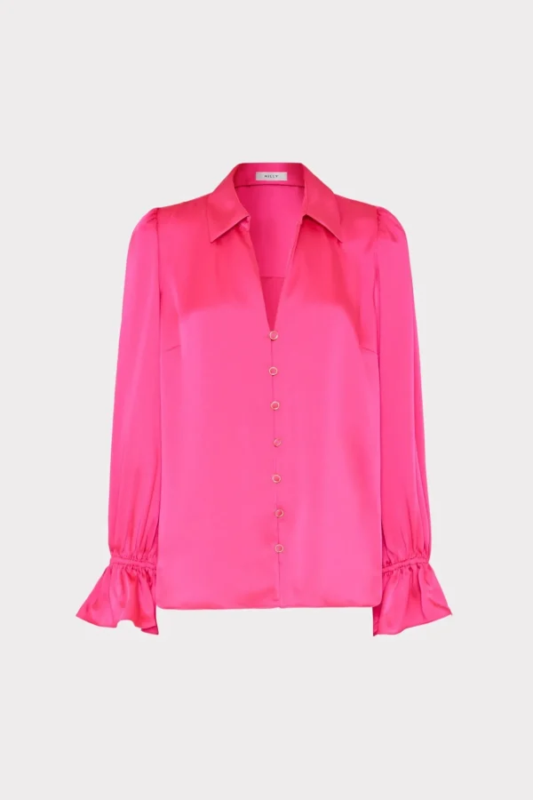 aida_satin_top_0-1.webp Tops-MILLY Aida Satin Top Milly Pink