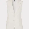 alba_sleeveless_blazer_0.webp Coats & Jackets-MILLY Alba Sleeveless Blazer White