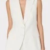 alba_sleeveless_blazer_4-3.webp Matching Sets-MILLY Alba Sleeveless Blazer White