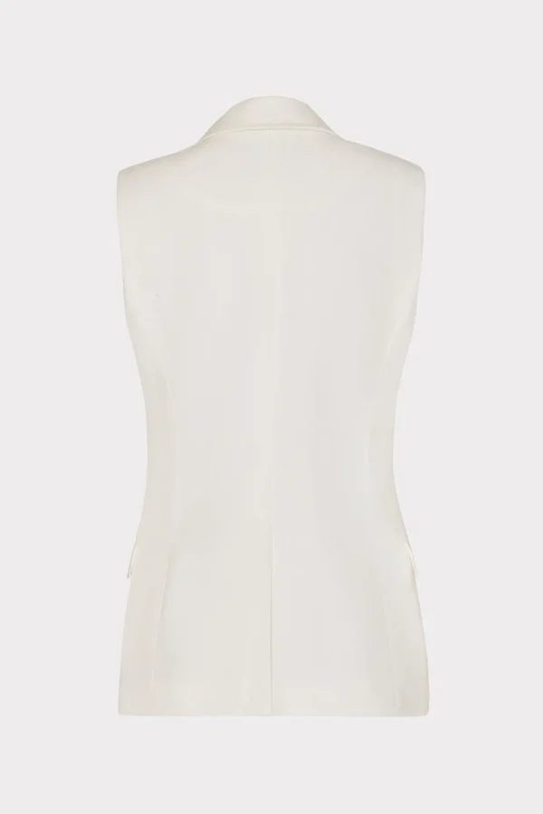 alba_sleeveless_blazer_5-2.webp Jumpsuits & Rompers-MILLY Alba Sleeveless Blazer White