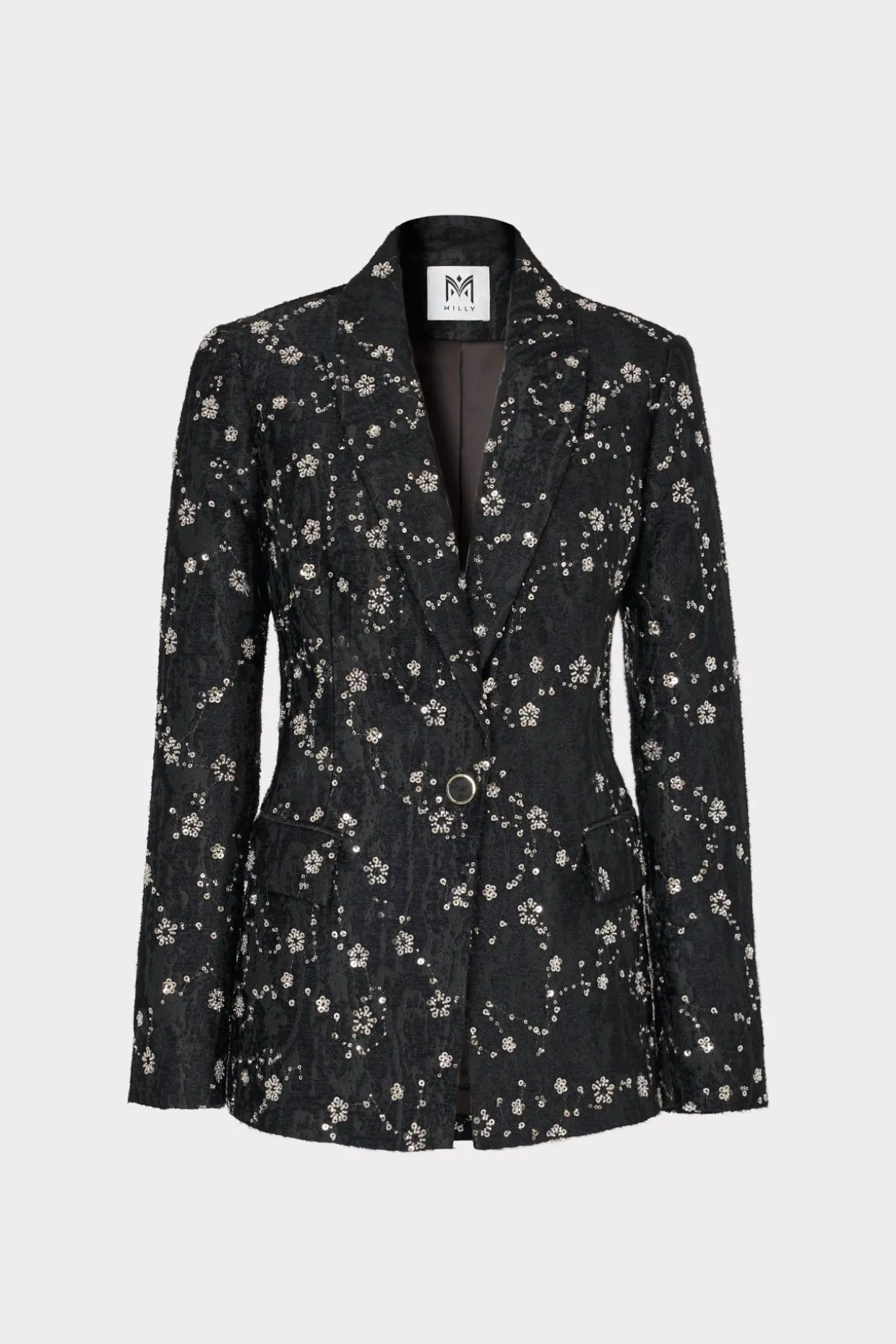 alexa_beaded_blazer_0.webp Coats & Jackets-MILLY Alexa Beaded Blazer Black