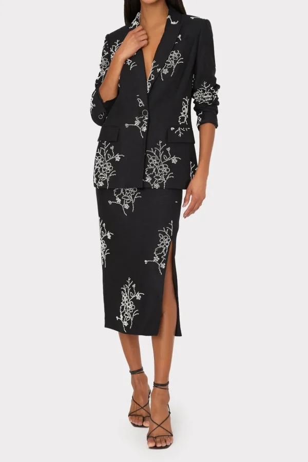 alexa_beaded_embroidery_b_1-3.webp Matching Sets-MILLY Alexa Beaded Embroidery Blazer Black