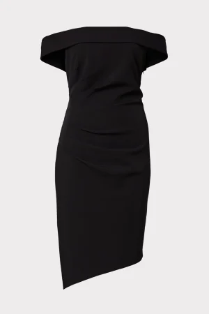 ally_cocktail_dress_0-4.webp Guest Of Dresses-MILLY Ally Cocktail Dress Black