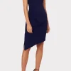 Cocktail Dresses-MILLY Ally Cocktail Dress Navy