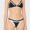 Jumpsuits & Rompers-MILLY Amalfi Color Block Bikini Bottom Black Multi
