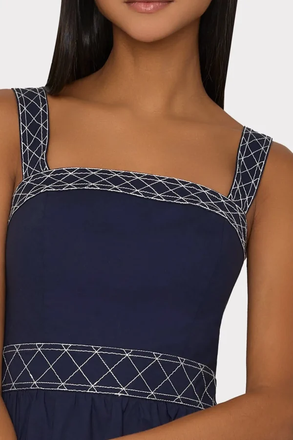 annette_poplin_midi_dress_3-1.webp Sundresses-MILLY Annette Poplin Midi Dress Navy