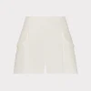 Jumpsuits & Rompers-MILLY April Cady Shorts Ecru