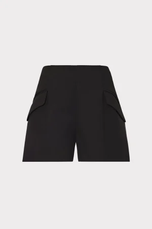 april_cady_shorts_0-4.webp Matching Sets-MILLY April Cady Shorts Black