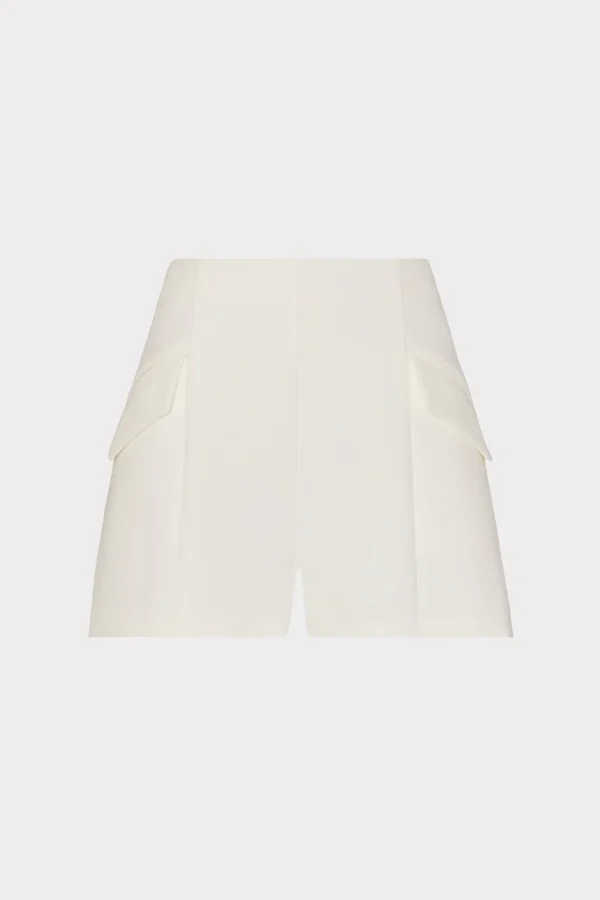 Jumpsuits & Rompers-MILLY April Cady Shorts Ecru