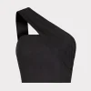 Tops-MILLY Arantza Draped One Shoulder Top Black