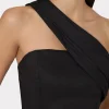 arantza_draped_one_should_2-1.webp Jumpsuits & Rompers-MILLY Arantza Draped One Shoulder Top Black