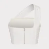 Jumpsuits & Rompers-MILLY Arantza Draped One Shoulder Top White