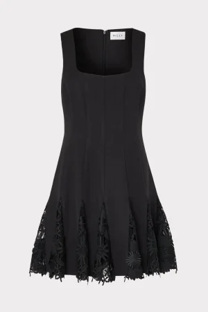 ariel_cady_d_lace_combo_d_0-2.webp Day Dresses-MILLY Ariel Cady 3D Lace Combo Dress Black