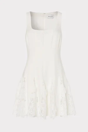 ariel_cady_d_lace_combo_d_0-8.webp Mini Dresses-MILLY Ariel Cady 3D Lace Combo Dress Ecru