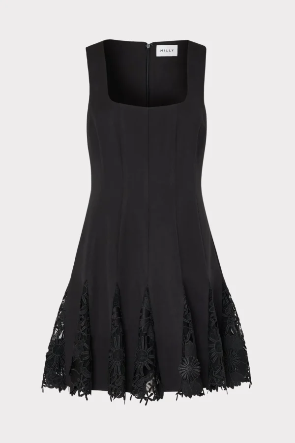 ariel_cady_d_lace_combo_d_0-9.webp Mini Dresses-MILLY Ariel Cady 3D Lace Combo Dress Black