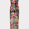 Guest Of Dresses-MILLY Artem Spanish Garden Embroidery Dress Red Multi