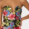 Guest Of Dresses-MILLY Artem Spanish Garden Embroidery Dress Red Multi