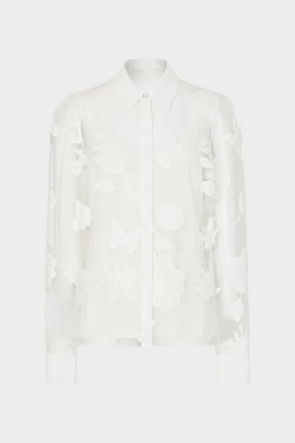 ashley_d_butterfly_embroi_0-1.webp Tops-MILLY Ashley 3D Butterfly Embroidery Blouse White