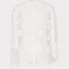 ashley_d_butterfly_embroi_0.webp Jumpsuits & Rompers-MILLY Ashley 3D Butterfly Embroidery Blouse White