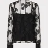ashton_d_butterfly_embroi_3.webp Jumpsuits & Rompers-MILLY Ashton 3D Butterfly Embroidery Blouse Black