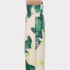 Jumpsuits & Rompers-MILLY Asymetrical Tropical Forest Jacquard Midi Dress Green Multi