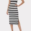 asymetrical_zig_zag_midi__1-2.webp Sundresses-MILLY Asymetrical Zig Zag Midi Dress Black/Ecru