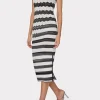 asymetrical_zig_zag_midi__2.webp Jumpsuits & Rompers-MILLY Asymetrical Zig Zag Midi Dress Black/Ecru