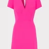 Cocktail Dresses-MILLY Atalie Cady Dress Milly Pink