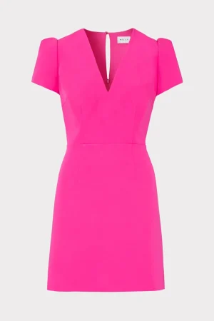 Cocktail Dresses-MILLY Atalie Cady Dress Milly Pink