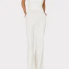 Jumpsuits & Rompers-MILLY Atlas Cady One Shoulder Jumpsuit Ecru