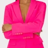 Jumpsuits & Rompers-MILLY Avery Cady Blazer Milly Pink