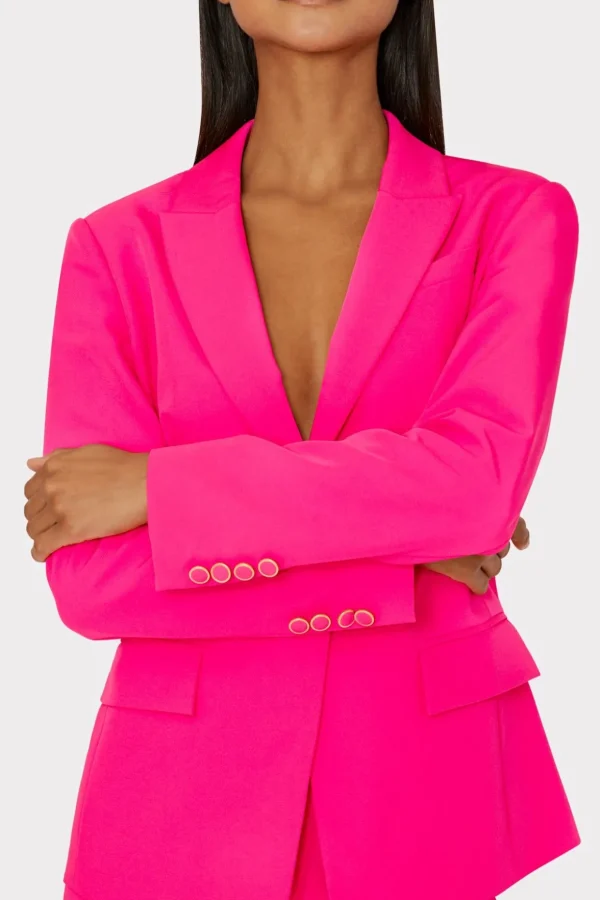 Jumpsuits & Rompers-MILLY Avery Cady Blazer Milly Pink
