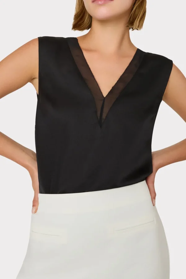 avianna_satin_sleeveless__2-2.webp Tops-MILLY Avianna Satin Sleeveless Top Black
