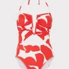 beach_diva_grand_foliage__0.webp One Piece Swimsuits-MILLY Beach Diva Grand Foliage Printed One Piece Red/White
