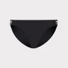 Jumpsuits & Rompers-MILLY Beaded Applique Bikini Bottom With Side Tabs Black