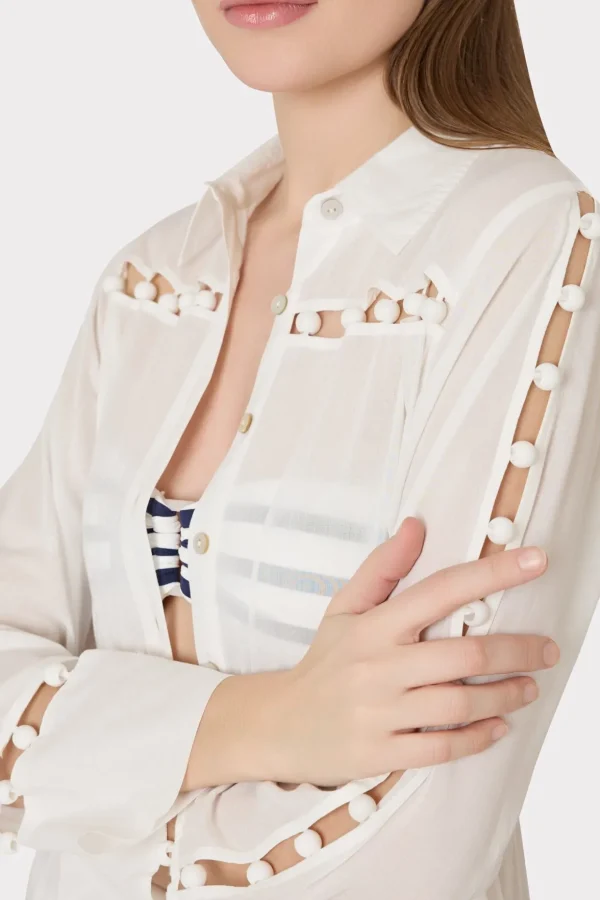 beaded_cotton_voile_cover_2.webp Cover-Ups-MILLY Beaded Cotton Voile Cover-Up Dress White