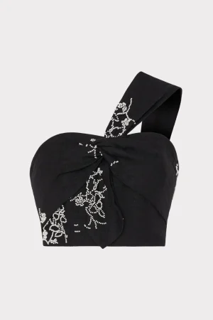 beaded_embroidery_top_0-1.webp Matching Sets-MILLY Beaded Embroidery Top Black
