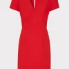 Mini Dresses-MILLY Cady Atalie Dress Red