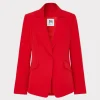 cady_blazer_0.webp Coats & Jackets-MILLY Cady Blazer Red