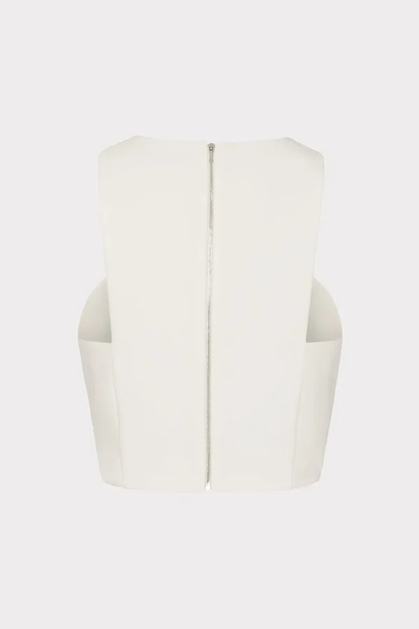 cady_sleeveless_crop_top_3-5.webp Tops-MILLY Cady Sleeveless Crop Top Ecru