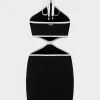 contrast_trim_halter_mini_3.webp Sundresses-MILLY Contrast Trim Halter Mini Dress Black/Ecru