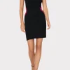 Knit Dresses-MILLY Crochet Cut Out Mini Dress Black Multi