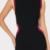 crochet_cut_out_mini_dres_2-2.webp Day Dresses-MILLY Crochet Cut Out Mini Dress Black Multi