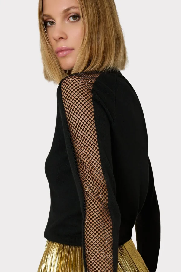 crystal_racer_turtleneck_2-4.webp Tops-MILLY Crystal Racer Turtleneck Black